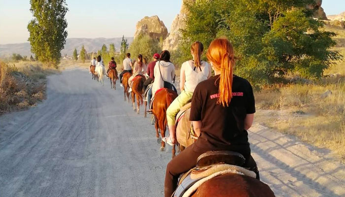 cappadocia sunset horseback riding tour